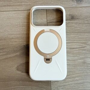 TORRAS Magnetic Stand Case for iPhone 17 Pro Max Cream Rose Gold